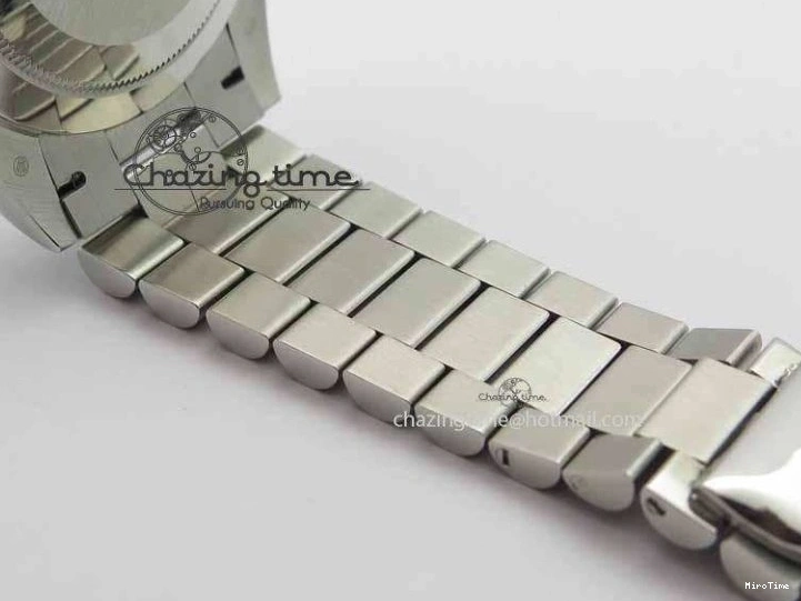 MiroTime 0116 Minimalist Day Date 40mm SS BP Maker Best Edition Diamond Bezel Silver Dial On SS Bracelet A 3697